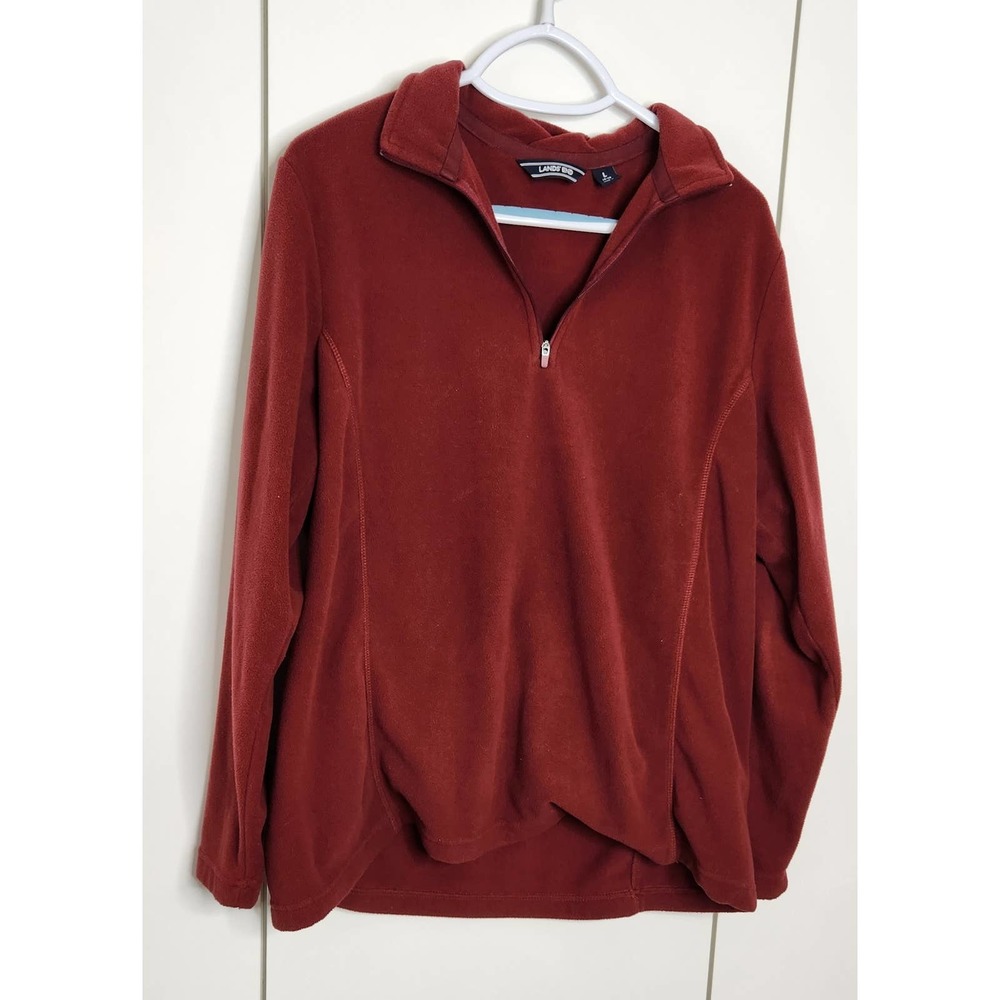 LANDS END Boys zipper top. Size 14/16